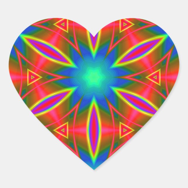 Geometric 160614 (01) heart sticker (Front)