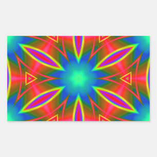 Geometric 160614 (01) rectangular sticker