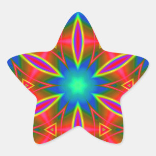 Geometric 160614 (01) star sticker