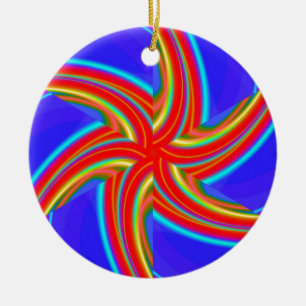 Geometric 160614 (04) ceramic tree decoration