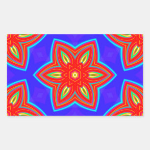 Geometric 160614 (05) rectangular sticker