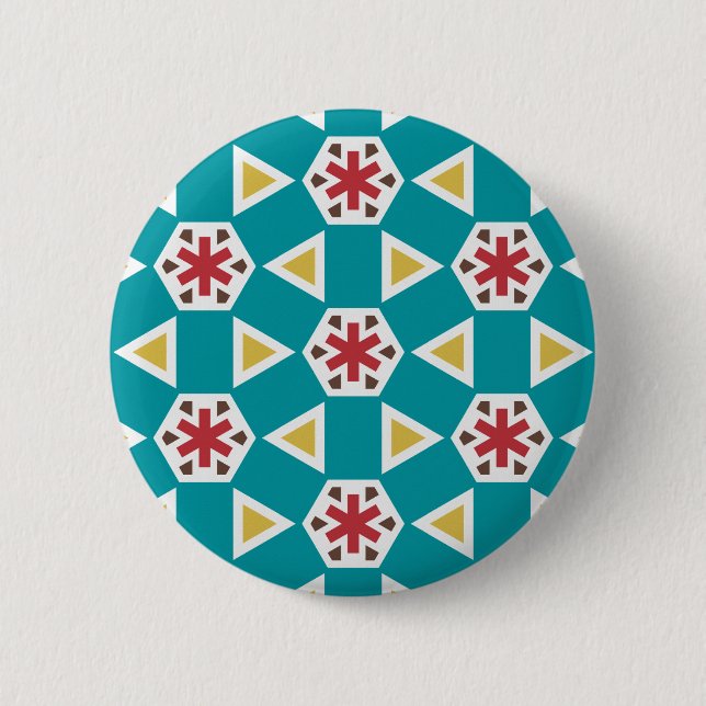 Geometric 230614 (01) 6 cm round badge (Front)