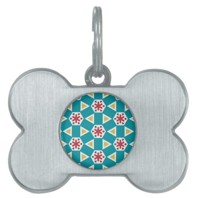 Geometric 230614 (01) pet name tag (Front)