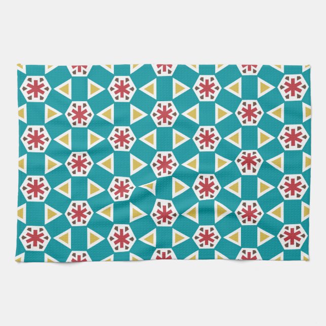 Geometric 230614 (01) tea towel (Horizontal)