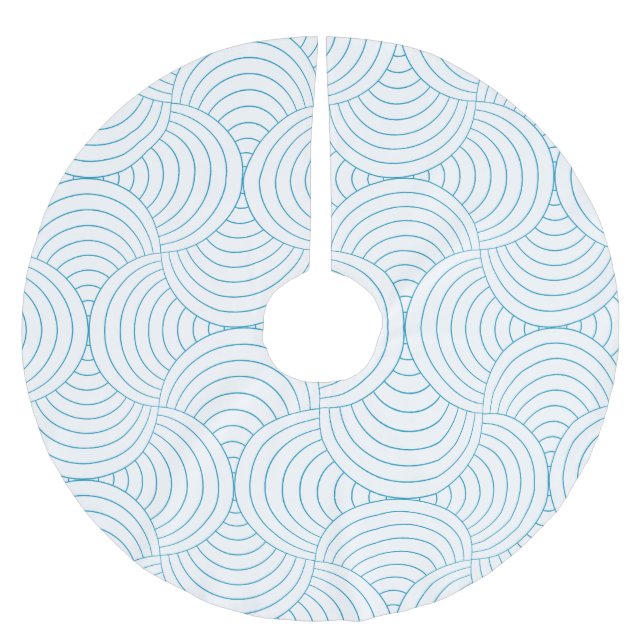 geometric #2 brushed polyester tree skirt (Front)