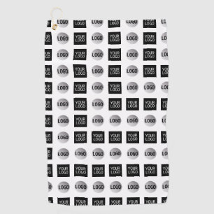 Geometric 2 Logo Pattern Design Golf Towel