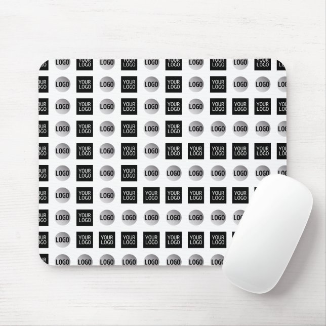 Geometric 2 Logo Pattern Design Mouse Pad (With Mouse)