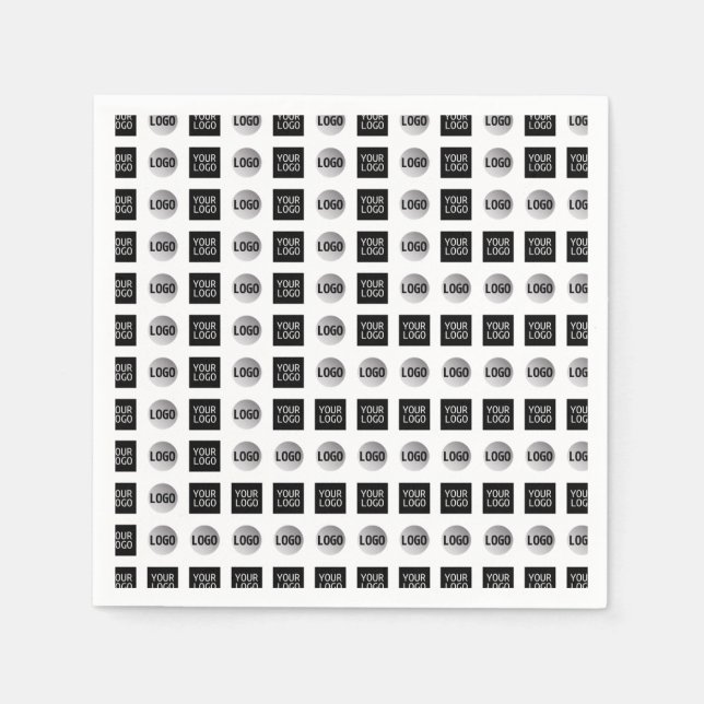 Geometric 2 Logo Pattern Design Napkin (Front)