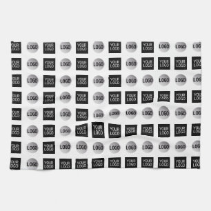 Geometric 2 Logo Pattern Design Tea Towel