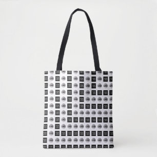 Geometric 2 Logo Pattern Design Tote Bag