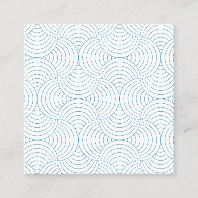 geometric #2 square business card (Front)