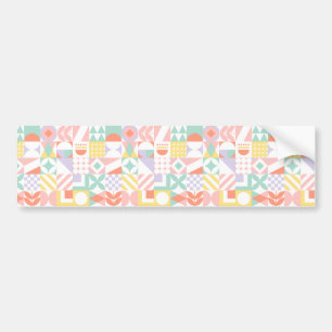 geometric #32 bumper sticker
