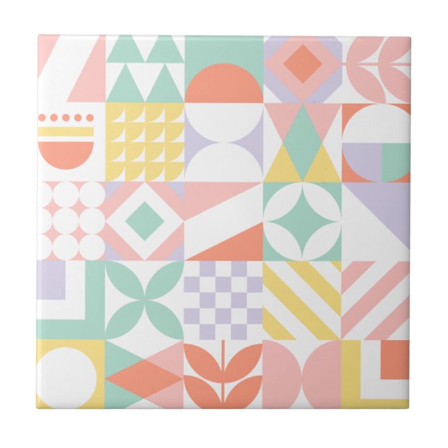 geometric #32 ceramic tile (Front)