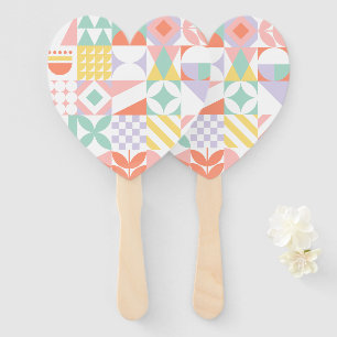 geometric #32 hand fan