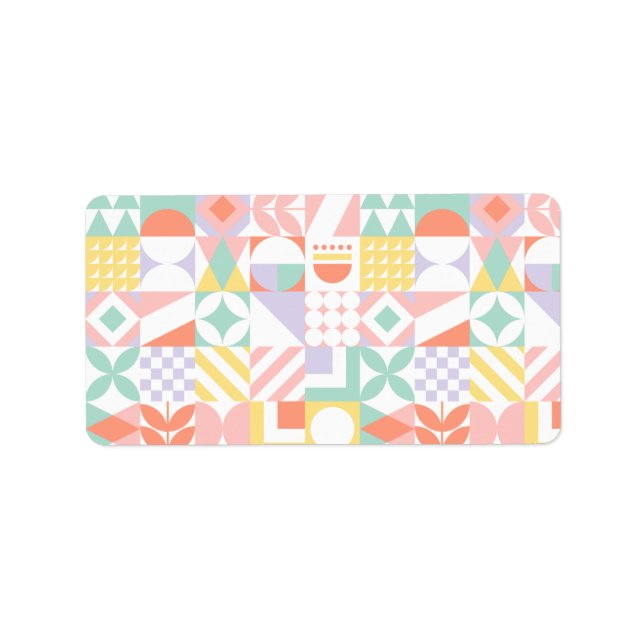 geometric #32 label (Front)