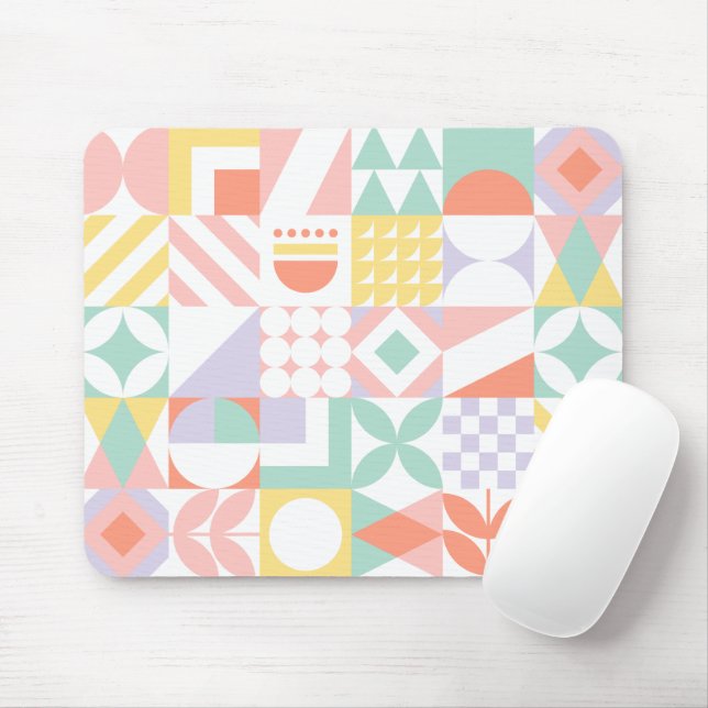 geometric #32 mouse pad (With Mouse)