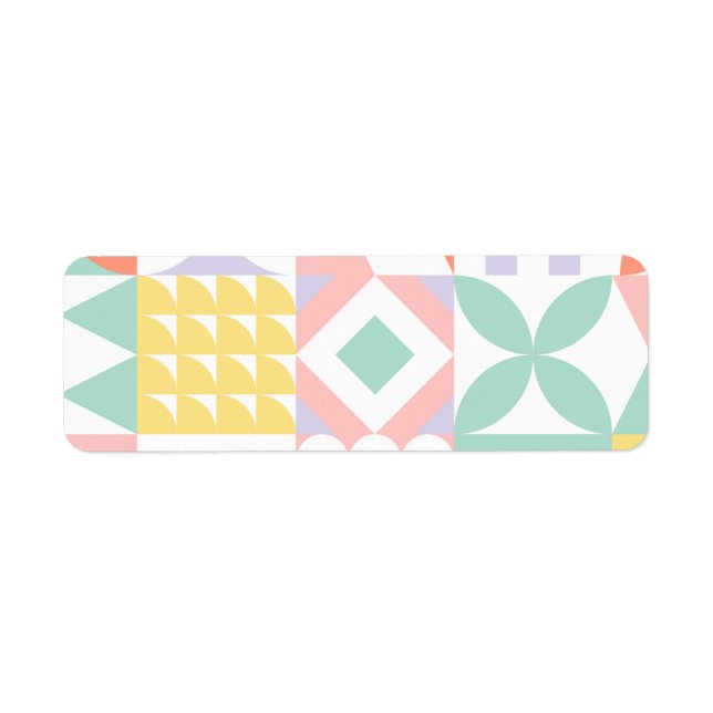geometric #32 return address label (Front)