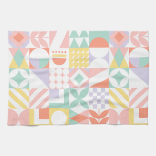 geometric #32 tea towel