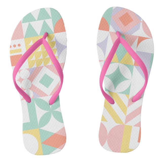 geometric #32 thongs (Footbed)