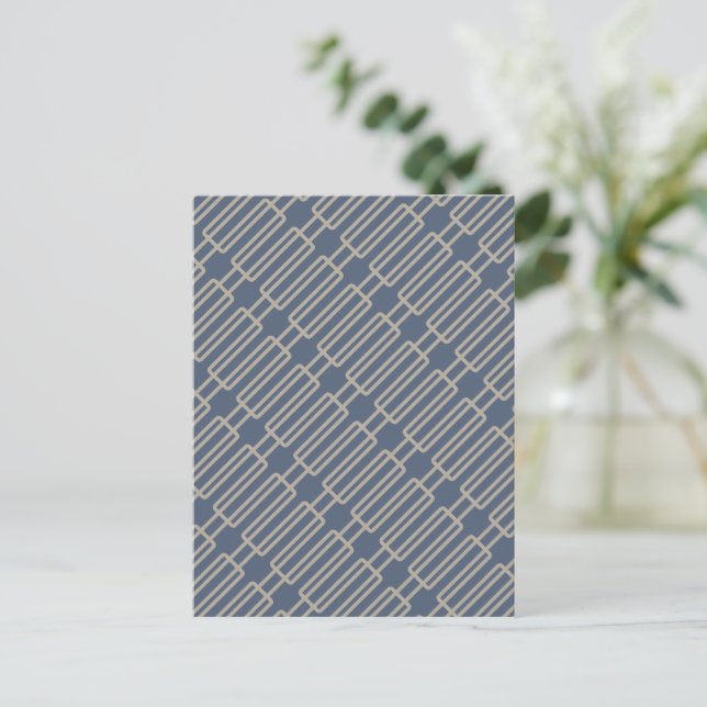 Geometric 3 Abstract Pattern Postcard (Standing Front)