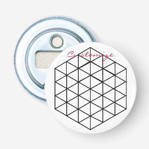 Geometric 3-D Cube Thunder_Cove Bottle Opener