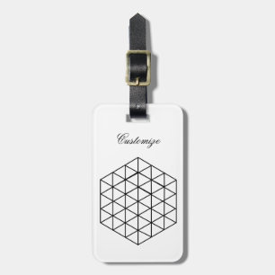 Geometric 3-D Cube Thunder_Cove Luggage Tag
