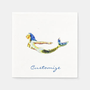 Geometric 3-D Cube Thunder_Cove Napkin