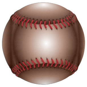 Geometric 3D Circle Dark Brown Mocha Mousse White Softball