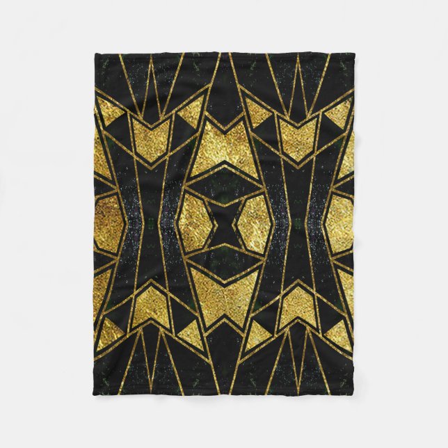Geometric #639 fleece blanket (Front)