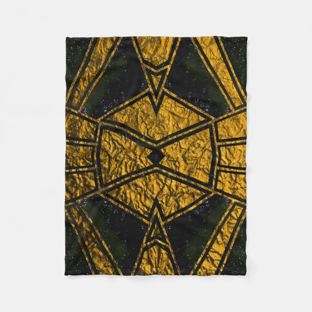 Geometric #715 fleece blanket (Front)