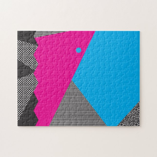 Geometric 80s Puzzle (Horizontal)