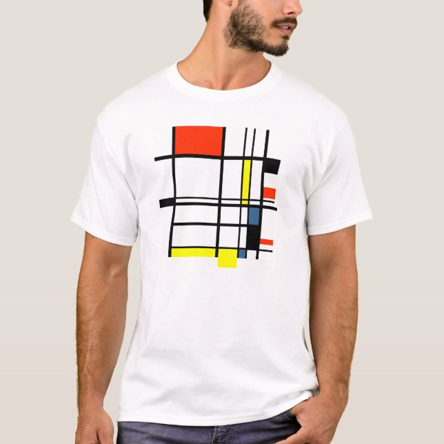Geometric a la Mondrian T-Shirt (Front)