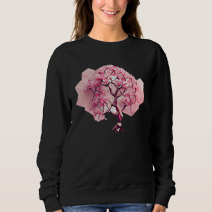 Geometric A Refreshing and Vibrant Pink Cherry Blo Sweatshirt