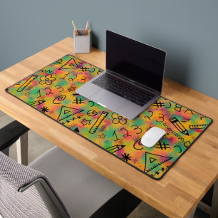 Geometric ABC's and 123's  Desk Mat