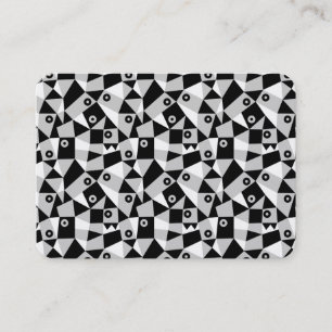 Geometric Abstract 030919 - Grey Business Card