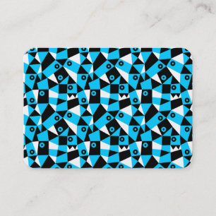 Geometric Abstract 030919 - Sky Blue Business Card