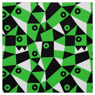 Geometric Abstract 030919 - Spring Green Fabric