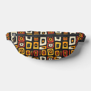 Geometric Abstract African Pattern Bum Bags