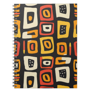 Geometric Abstract African Pattern Notebook