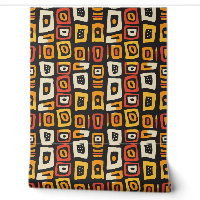 Geometric Abstract African Pattern