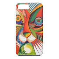 Geometric Abstract Animals Art iPhone 7 case plus