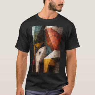 Geometric Abstract Architecture Wall Art T-Shirt