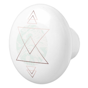 Geometric Abstract Art Design Ceramic Knob