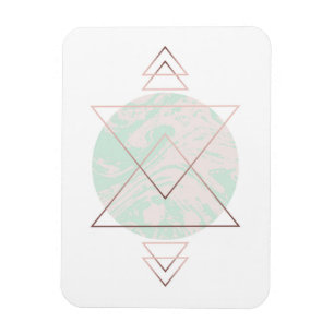 Geometric Abstract Art Design Magnet