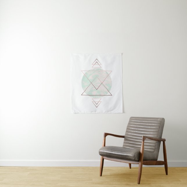 Geometric Abstract Art Design Tapestry (In Situ)