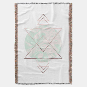 Geometric Abstract Art Design Throw Blanket