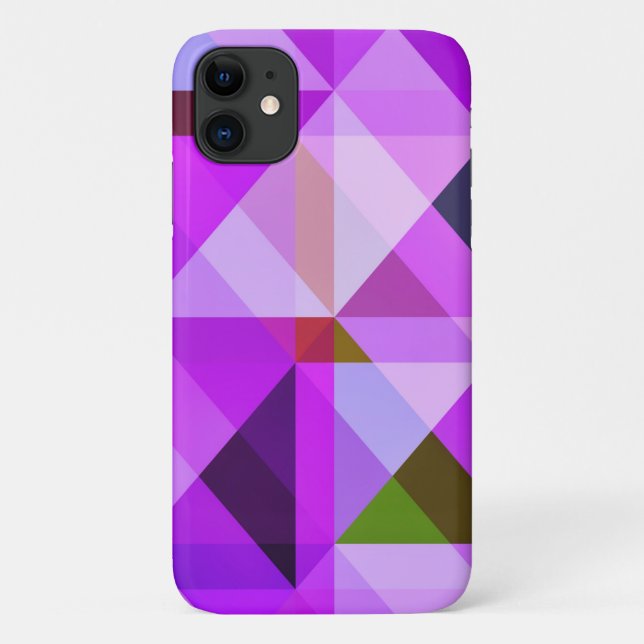 Geometric Abstract Art Lavender Purple Case-Mate iPhone Case (Back)