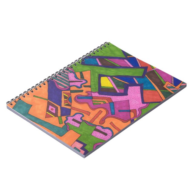 "Geometric" Abstract Art Notebook (Left Side)