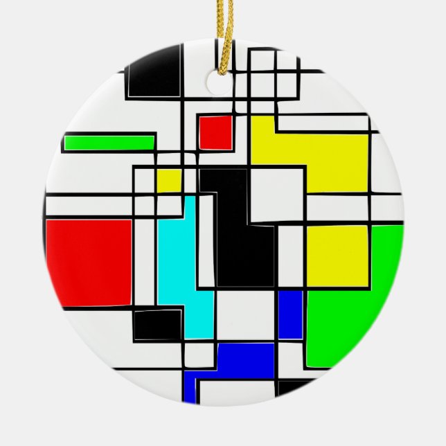 Geometric Abstract Art Ornament (Front)