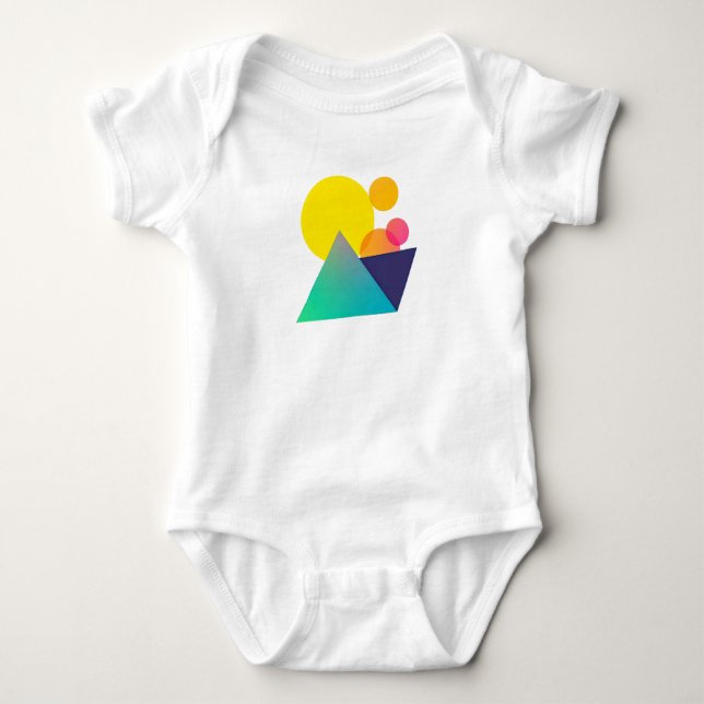 Geometric Abstract Baby  Tshirt (Front)